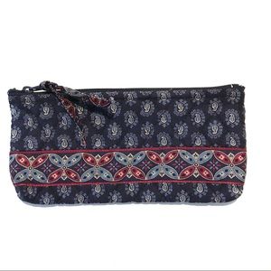 🎉HP!🎉VERA BRADLEY Navy Zip Pouch 4”x9”